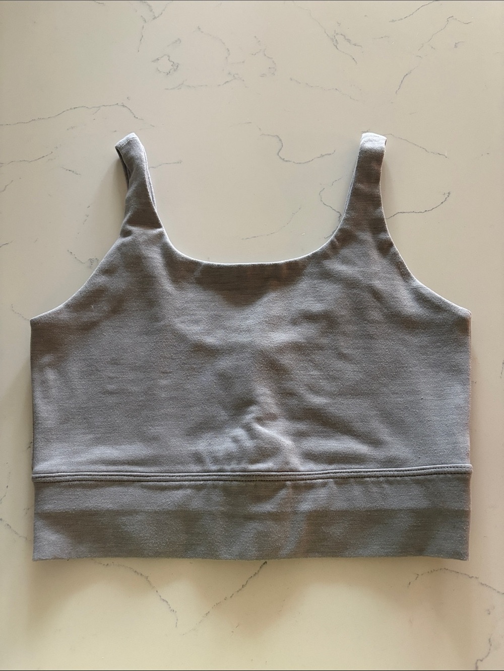 Nike Light Gray Scoop Crop Tank